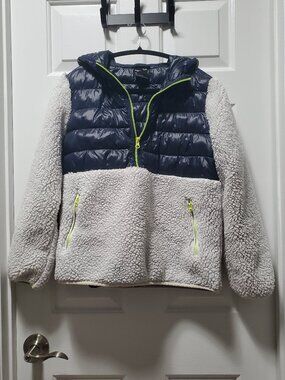 GapFit Puffer and Fleece Hoodie | Medium